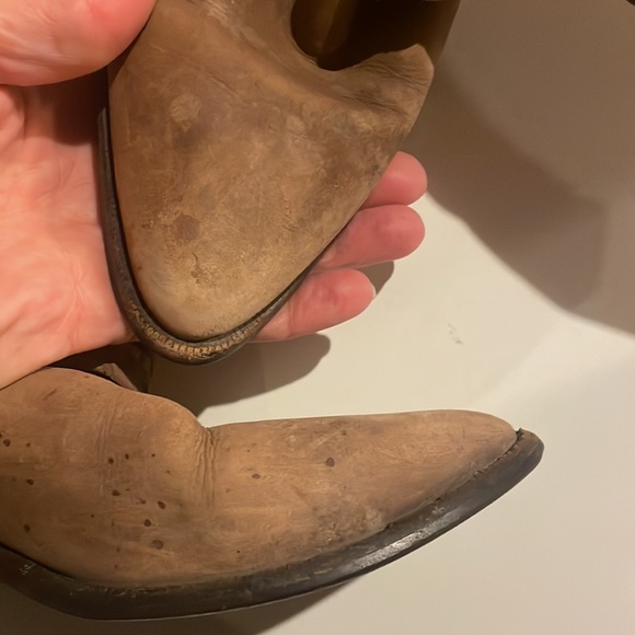 Tan Leather Ankle Boots - Picture 6 of 11
